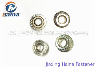 Stainless Steel 316 A4 - 70 Plain Color Metric Hex Flange Nuts for Pipe connections