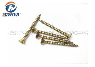 DIN7505 5X30mm Wkręty samogwintujące Pozsk Napęd Csk Głowy Żółte Ocynkowane Długość 30MM