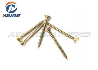 DIN7505 5X30mm Wkręty samogwintujące Pozsk Napęd Csk Głowy Żółte Ocynkowane Długość 30MM