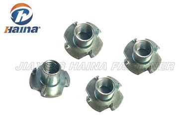 Ocynkowane łączniki niestandardowe Haina z łbem kwadratowym Gr 4.8 Tee Nut / T Nut With 4 Prong