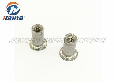 Aluminiowy okrągły korpus M4 M6 M8 Nity z łbem płaskim Nakrętki bez radełkowania