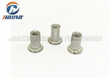Aluminiowy okrągły korpus M4 M6 M8 Nity z łbem płaskim Nakrętki bez radełkowania