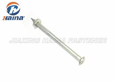Carbon Steel Concrete Shooting Nails , Galvanized Concrete Nails For Cement Walls