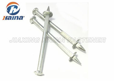 Carbon Steel Concrete Shooting Nails , Galvanized Concrete Nails For Cement Walls
