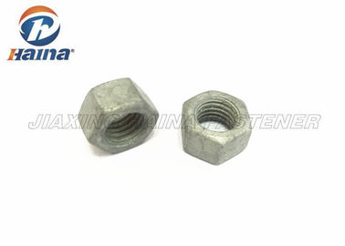 Aluminum / Brass Hex Head Nuts Galvanized Hot Dip M14 GR8.8 UNC For Wind Energy