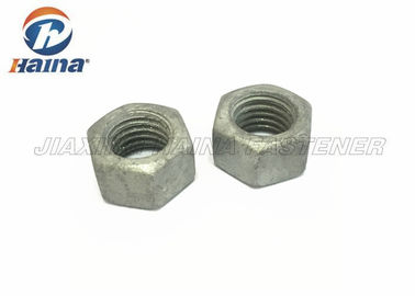 Aluminum / Brass Hex Head Nuts Galvanized Hot Dip M14 GR8.8 UNC For Wind Energy