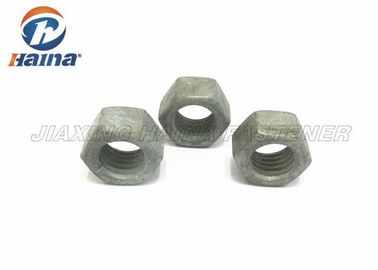 Aluminum / Brass Hex Head Nuts Galvanized Hot Dip M14 GR8.8 UNC For Wind Energy