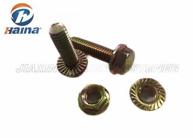 Akcesoria samochodowe 5/16 ”-18 X 1” Kolor Ocynkowana śruba kołnierzowa z łbem sześciokątnym z nakrętką