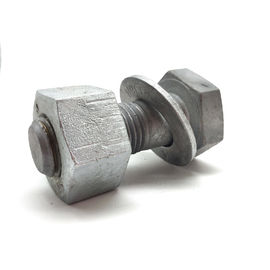 Śruby z łbem sześciokątnym metrycznym i podkładką płaską ze stali węglowej HDG Power Fitting