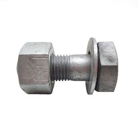 Śruby z łbem sześciokątnym metrycznym i podkładką płaską ze stali węglowej HDG Power Fitting