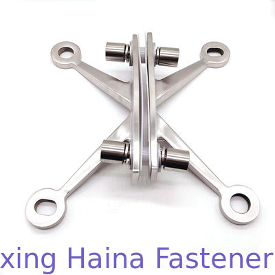 SS316 SS304 Lustro ze stali nierdzewnej 316 Czteroramienne mocowanie ściany osłonowej